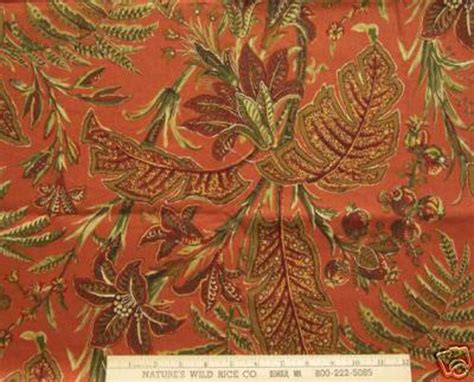 leaf rust and greenprint metallic fabric|shiny metallic fabric.